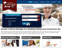 Tablet Screenshot of cooking-culinary-arts-schools.org